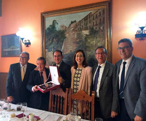 Las máximas representaciones empresariales malagueñas homenajearon a Andrés García Maldonado