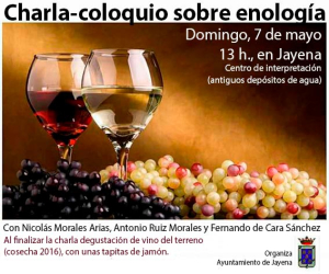 Charla-coloquio sobre enología en Jayena
