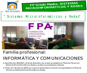 La informática como profesión de futuro, ofertada por el IES Alhama