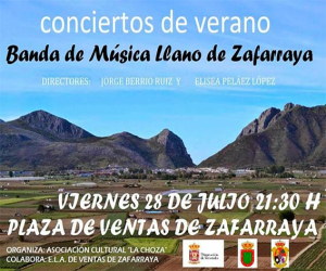 La banda de música 'Llano de Zafarraya' ofrece un concierto de música de películas y pasodobles