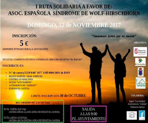 I ruta solidaria en Jayena a favor de la Asociación Española de Síndrome de Wolf-Hirschhorn (SWH)