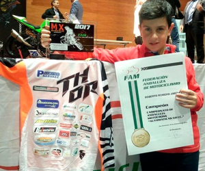 Roberto Romero galardonado con los mejores deportistas del motociclismo de 2017