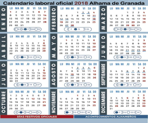 El calendario más completo para los alhameños ya está disponible