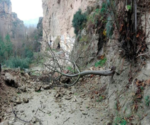 Numerosos desprendimientos por el temporal de aire y agua