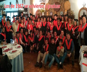 Los del 67 se volvieron a graduar, pero en esta ocasión de vida y alegría