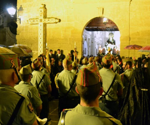 La lluvia impidió la procesión de la Virgen de las Angustias, en Alhama