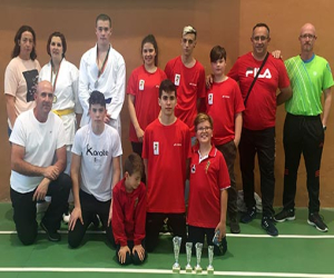 Motril capital del karate granadino, donde Germán González, de Arenas del Rey, conseguía un primer puesto