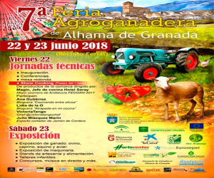 VII Feria Agroganadera de Alhama de Granada, los días 22 y 23 de junio