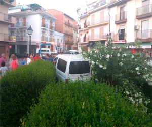 Incidente en la plaza Duque de Mandas de Alhama