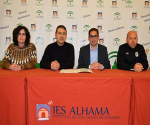 Acuerdo de colaboración del IES Alhama y la UD Alhameña