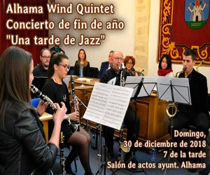 El concierto de fin de año a cargo de Alhama Wind Quintet