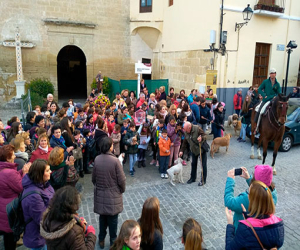 Acto de celebración del día de San Antonio Abad, con la bendición de los animales