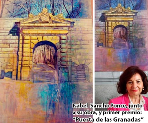 Isabel Sancho, pintora nacida en Arenas del Rey, gana el concurso de ALUMA 
