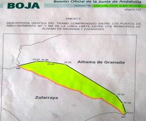 Alhama pierde 1.300 hectáreas en beneficio de Zafarraya
