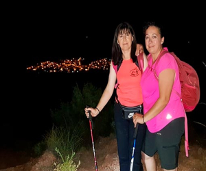 Medio centenar de senderistas participaron en la VI ruta nocturna Villa de Jayena