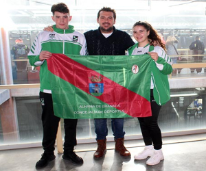 Dos de nuestros karatecas en el campeonato de España, donde Andalucía fue primera en medallas