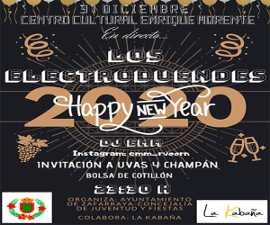 ¡Noche del 31, en el centro cultural Enrique Morente, de Zafarraya, la vamos a liar!