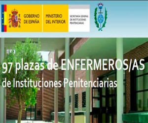 97 plazas de Enfermeros/as de Instituciones Penitenciarias