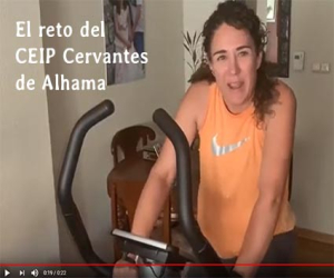 El CEIP Cervantes de Alhama con el reto de la educación física en casa