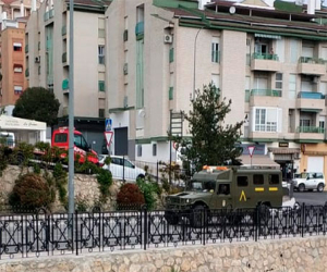 La UME en tareas de desinfección en la comarca de Alhama