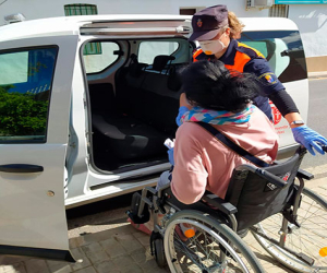 Protección Civil en Andalucía ayudan a los servicios de emergencias frente al coronavirus