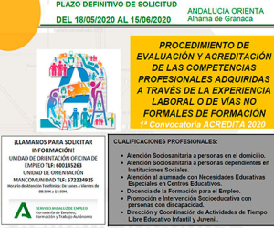 Abierto el plazo de solicitud de “Acredita 2020”