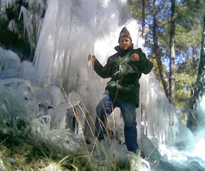 Caprichos naturales, cascada helada