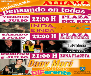 Inda e Inda, La Profecía Cuarteto y Dany Moré actuaciones previstas para las actuaciones de esta segunda semana