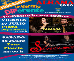 Los grupos “Paxanga” y “Síncopa” amenizarán “Un verano diferente” los días 17 y 18 de julio