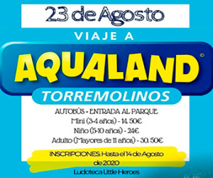 Viaje a Aqualand de Torremolinos el domingo 23 de agosto
