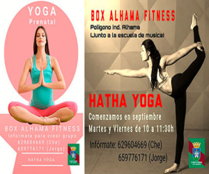 A partir de septiembre, Hatha Yoga en Box Alhama Fitness