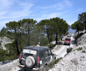 Un centenar de vehículos participan en la sexta edición de  la Ruta 4x4 Andalucía 2007, de Punta a Cabo