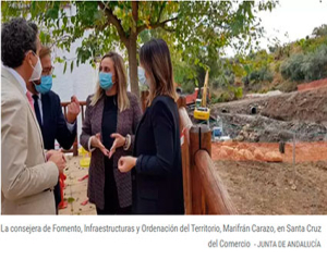 Empiezan las obras del nuevo puente sobre el río en Santa Cruz del Comercio