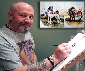 Stephen Smith, ilustrador de las 'Variaciones quijotescas' de Carmen Hernández Montalbán