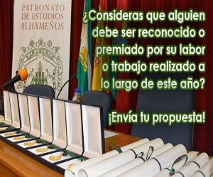 Hasta el 15 de enero, se pueden presentar las propuestas para los Premios Alhama 2020