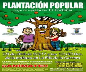 Plantación ecológica y popular en Alhama