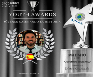 Nuevo reconocimiento para Víctor Quesada Cubo, en esta ocasión en Perú