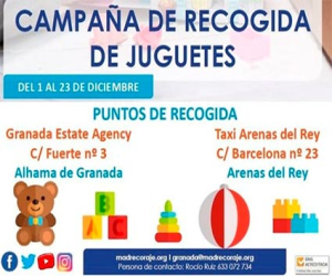 Campaña de recogida de juguetes para donarlos a la ONG Madre Coraje