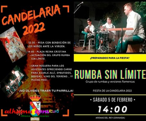 Arenas del Rey celebra su Candelaria este sábado 5 de febrero