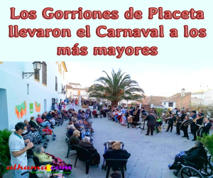 La comparasa de "Los Gorriones de Placeta” actuaron en la Residencia de Mayores