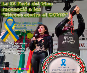 La IX Feria del Vino reconoció a los “Héroes contra el COVID” y donará para ayuda a los refugiados de Ucrania