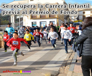 La concejalía de Deportes recupera la carrera infantil previa a la Prueba de Fondo Ciudad de Alhama