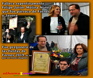 Fallece repentinamente el que fuera párroco de Fornes, Jayena y Arenas del Rey