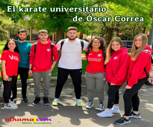 El karate universitario de Óscar Correa