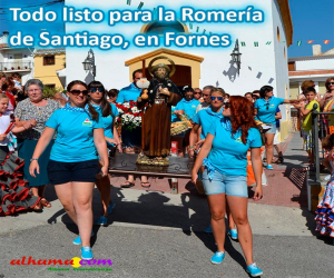Todo listo para la Romería de Santiago, en Fornes
