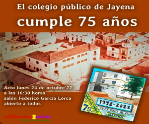 El CEIP Virgen del Rosario de Jayena da comienzo la celebración de su 75 aniversario