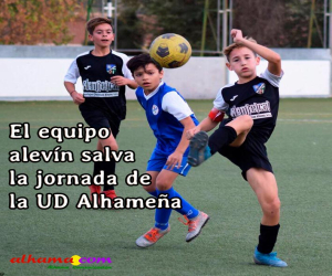 El equipo alevín salva la jornada de la UD Alhameña
