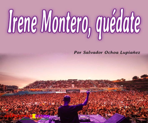 Irene Montero, quédate