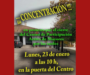 El CPAM de Alhama convoca una concentración el lunes para protestar por el cierre de éste por las tardes