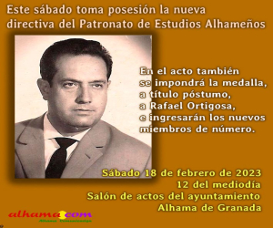 Este sábado toma posesión la nueva directiva del Patronato de Estudios Alhameños